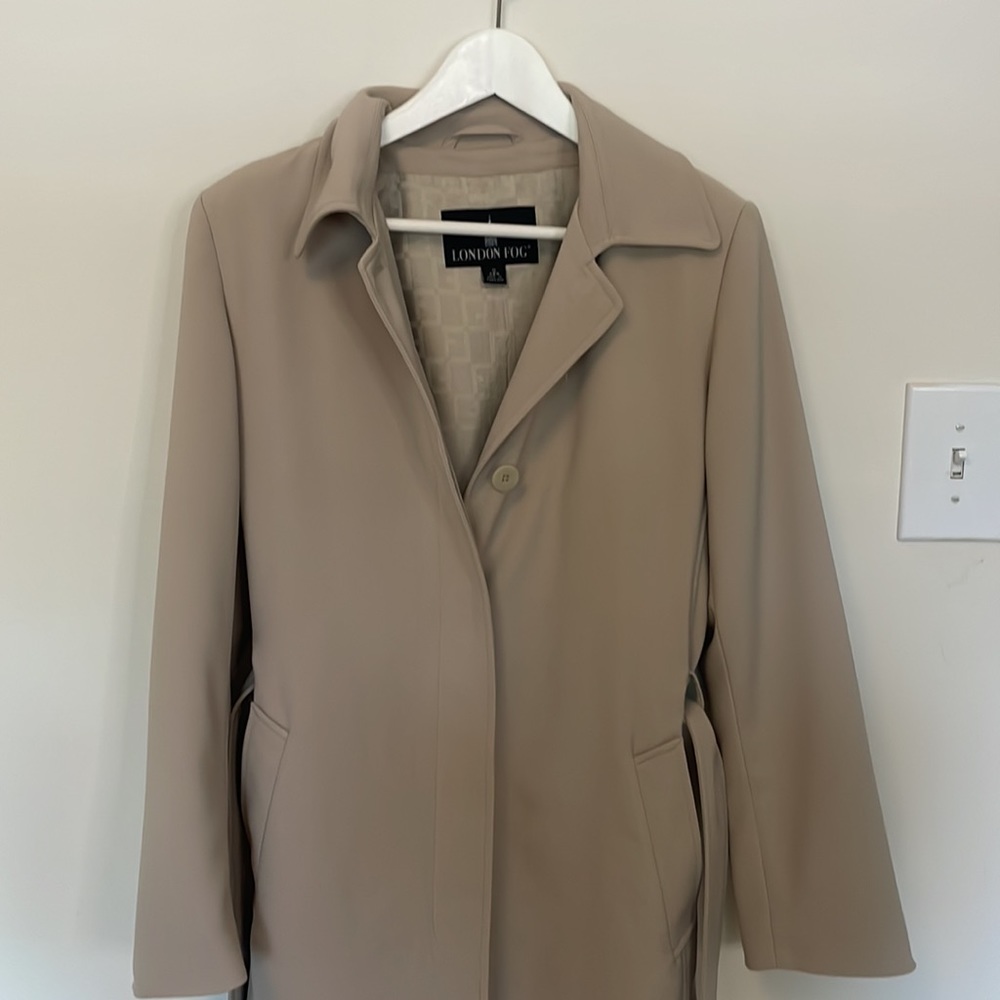 London Fog Cream Trench Coat